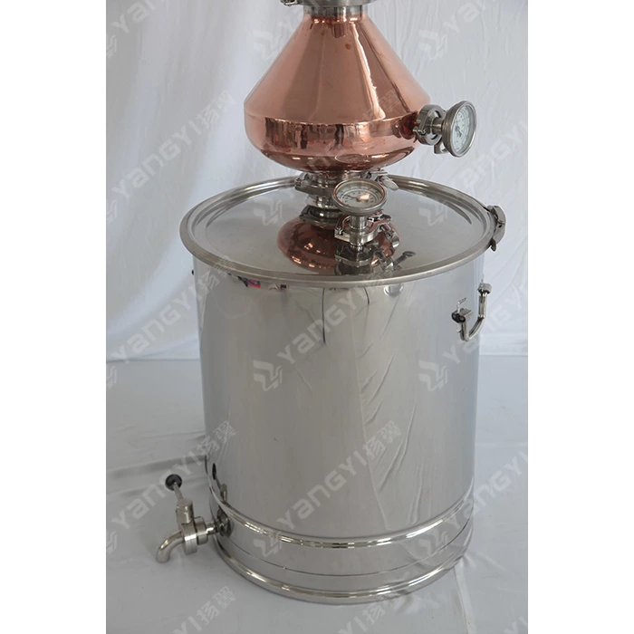 150L tank with ss304 reflux column