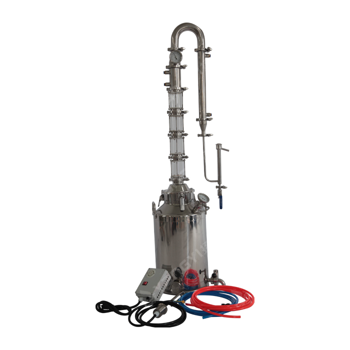 30L pot with 3inch glass reflux column