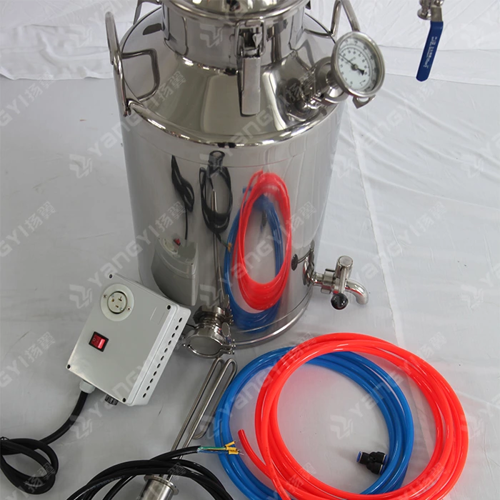 30L pot with 3inch glass reflux column